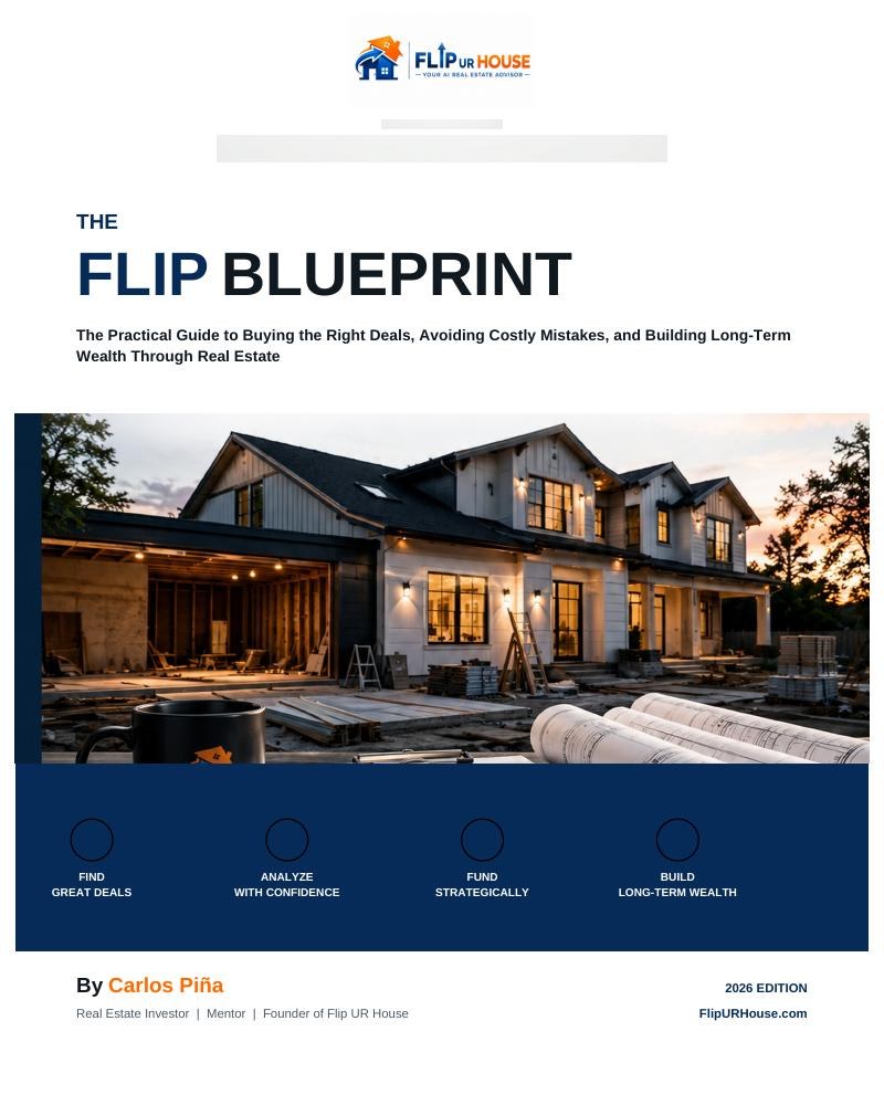 The Flip Blueprint — free 12-page guide by Carlos Piña